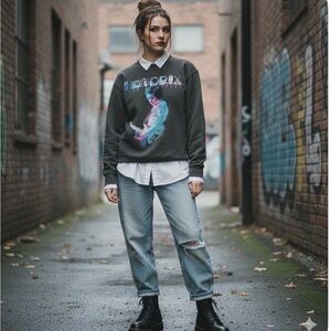 JIMI HENDRIX 1970 Band of Gypsys Sweatshirt Women's XS VGC